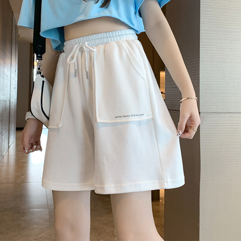 Ladies Fashion Casual High Waist Sports Shorts