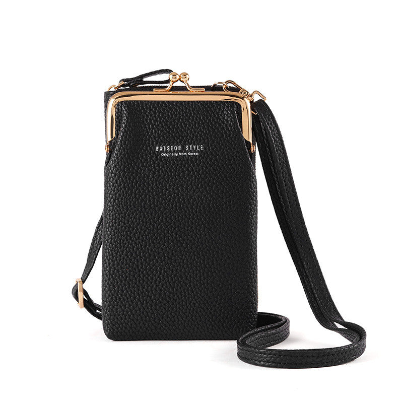Machine Bag Wallet Korean Style Large Capacity Mid-length Fashion Casual Zipper Vertical Crossbody Bag