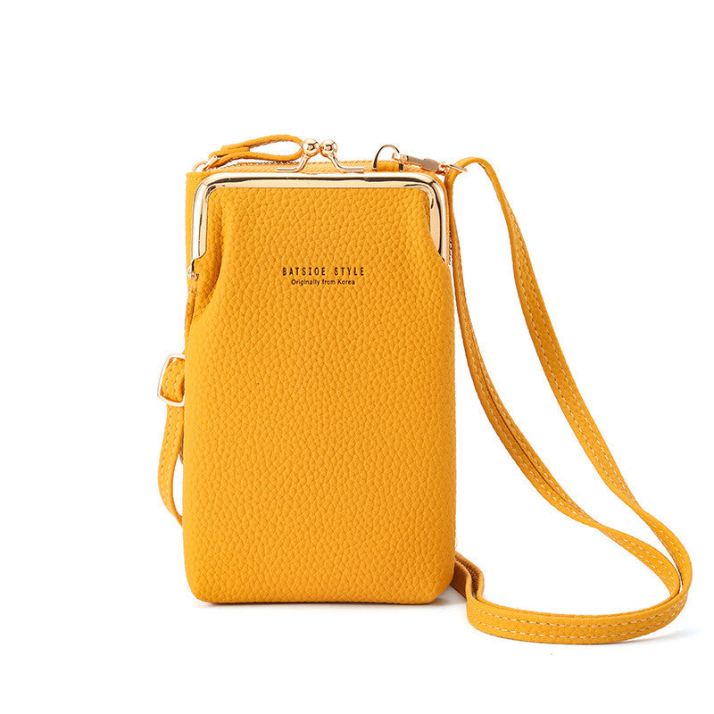 Machine Bag Wallet Korean Style Large Capacity Mid-length Fashion Casual Zipper Vertical Crossbody Bag