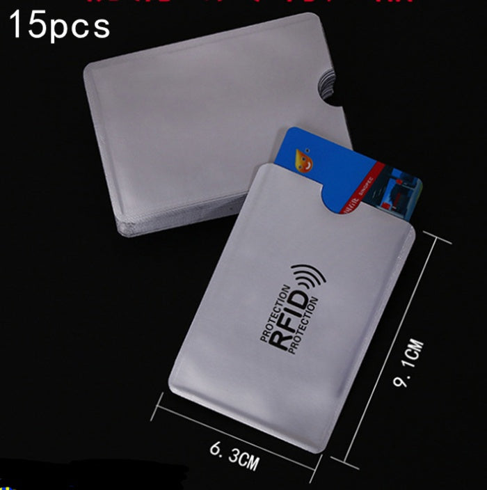 NFC card sets anti-magnetic anti-theft brush bank card sets security shielding signal anti-theft RFID payment tin foil card sets