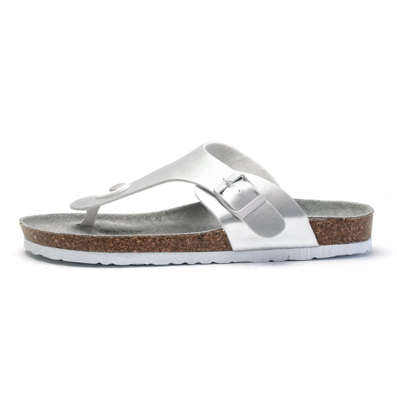Multicolor Beach Student Casual Shoes Cork Slippers