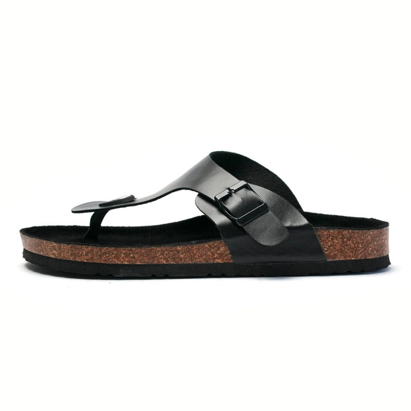 Multicolor Beach Student Casual Shoes Cork Slippers