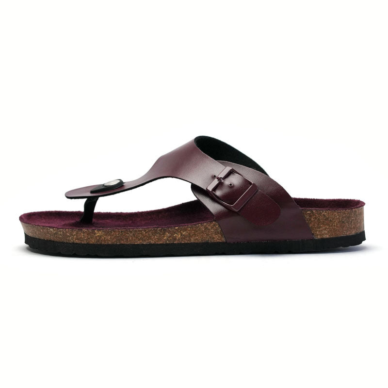 Multicolor Beach Student Casual Shoes Cork Slippers