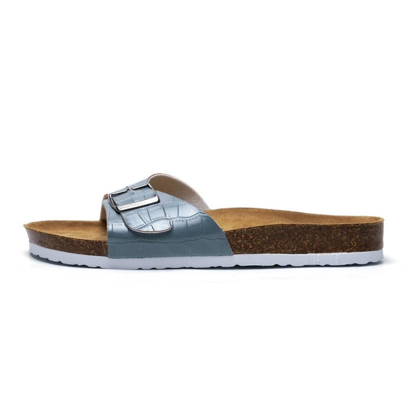 Ladies Cork Slippers Trendy Women's Sandals And Slippers Casual Girls Beach Shoes