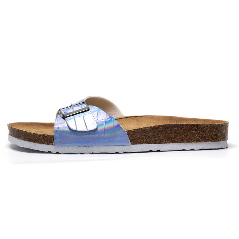 Ladies Cork Slippers Trendy Women's Sandals And Slippers Casual Girls Beach Shoes