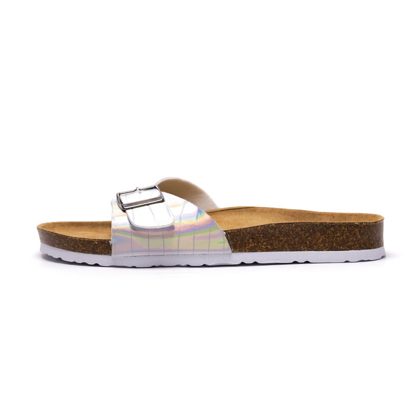 Ladies Cork Slippers Trendy Women's Sandals And Slippers Casual Girls Beach Shoes
