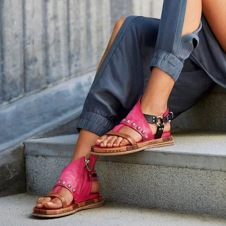 European And American Soft Sole Retro Sandals