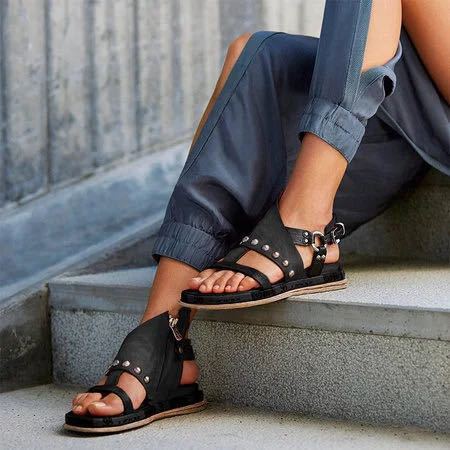 European And American Soft Sole Retro Sandals