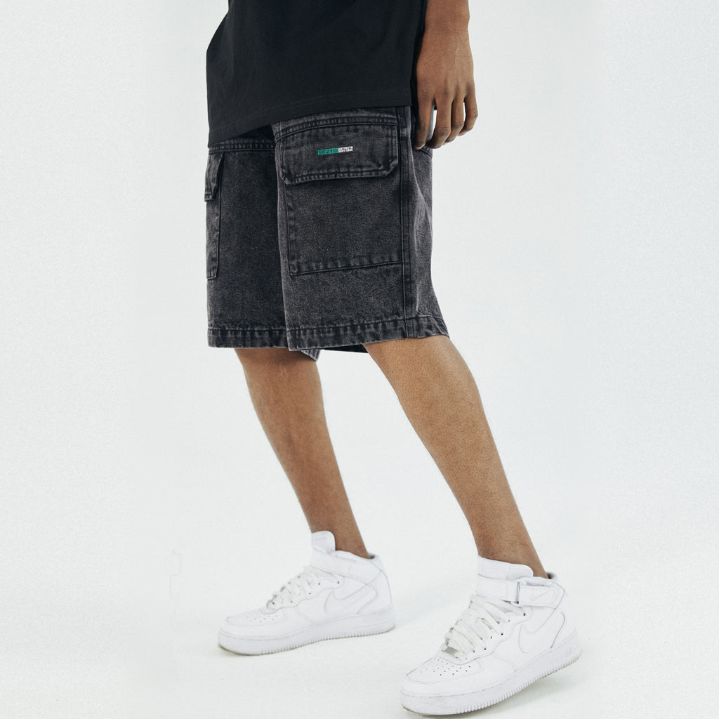 Washed Vintage Denim Casual Shorts Denim Multi-pocket Trend