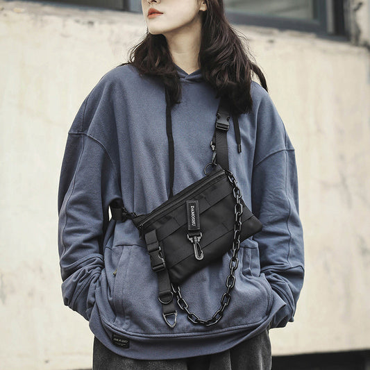 Personalized Hip-hop Shoulder Bag Multifunctional Dual-use Backpack