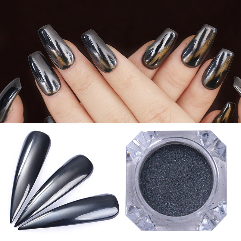 1g Diamond Bottled Pure Black Electroplating Powder Mirror Glitter