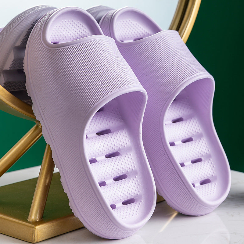 Bathroom Quick-drying Hollow Bath Household Non-slip And Odor-resistant Slippers
