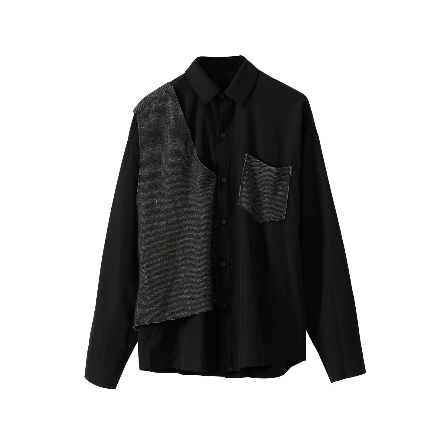 Simple Casual Pockets With Loose All-Match Shirt Men