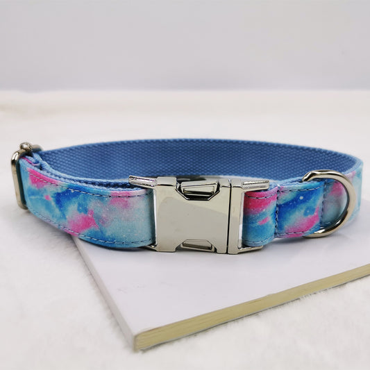 New Style Pet Collar Zinc Alloy Buckle Can Be Engraved Dog Collar