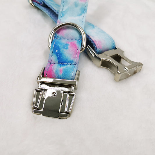 New Style Pet Collar Zinc Alloy Buckle Can Be Engraved Dog Collar