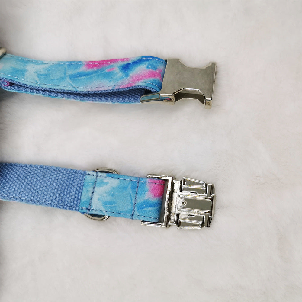 New Style Pet Collar Zinc Alloy Buckle Can Be Engraved Dog Collar