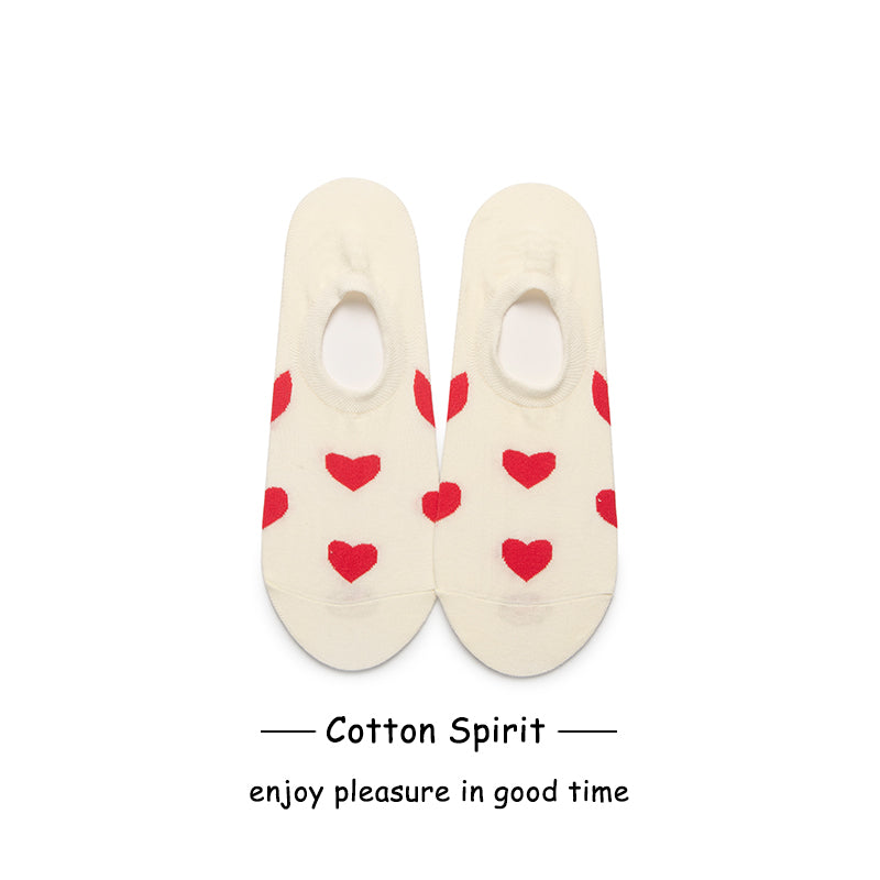 Thin Section Ins Tide Korean Style Pure Cotton Korean Shallow Mouth Socks Women
