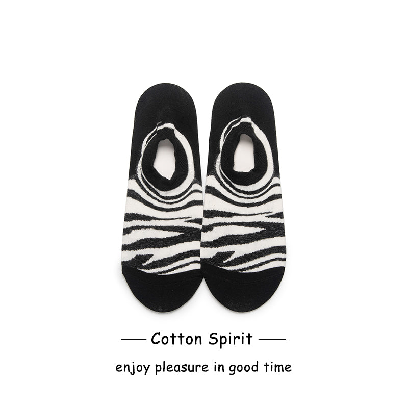 Thin Section Ins Tide Korean Style Pure Cotton Korean Shallow Mouth Socks Women