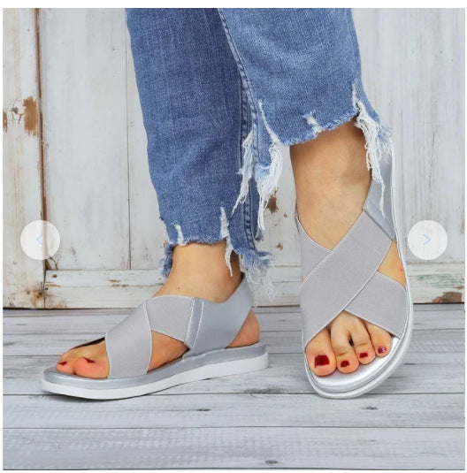 British wind flat sandals