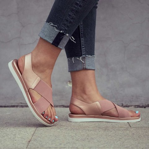 British wind flat sandals
