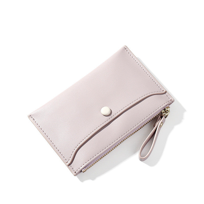 Korean Style Short Zipper Mini Purse Fashion Ladies Coin Purse