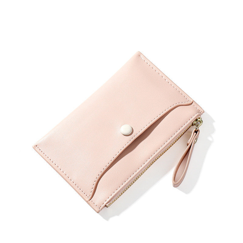 Korean Style Short Zipper Mini Purse Fashion Ladies Coin Purse