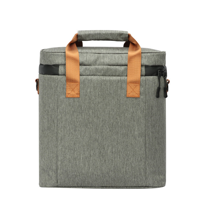 Wine Cooling Bag  Leak Proof Picnic Cooler Bag Vintage Leather Refrigerator Bag