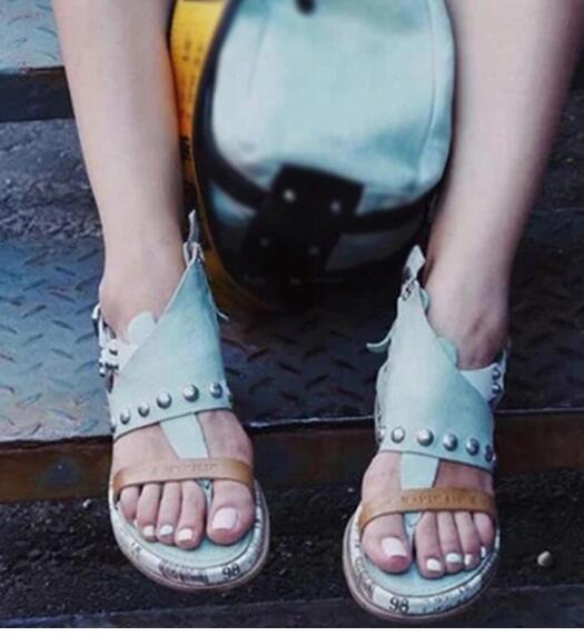European And American Soft Sole Retro Sandals