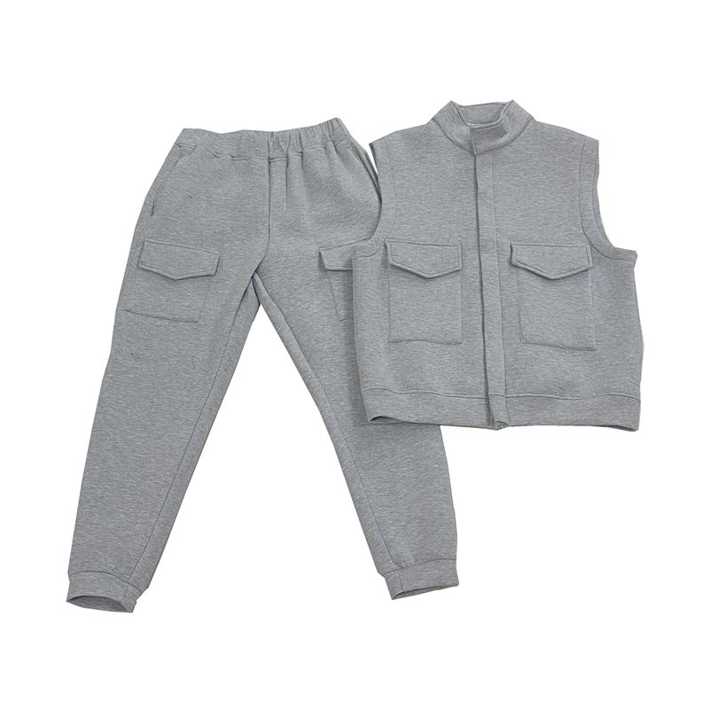 Men's Tooling Space Cotton Casual Vest Suit