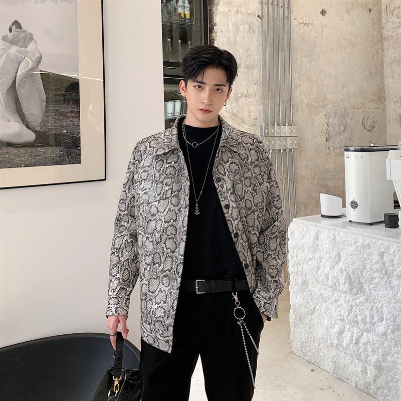 Fashion Brand Personality Jacket Men'S Handsome Autumn Jacket