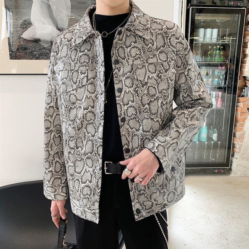 Fashion Brand Personality Jacket Men'S Handsome Autumn Jacket