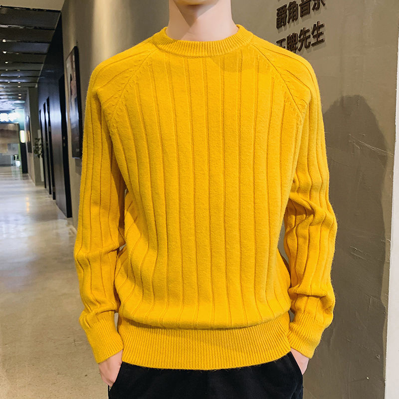 Low-Necked Young Students' Bottoming Shirt And Woolen Clothes