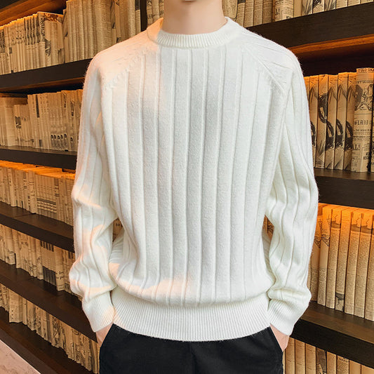 Low-Necked Young Students' Bottoming Shirt And Woolen Clothes