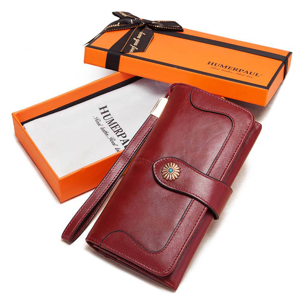 European And American Three Color Mobile Phone Bag Leather Wallet Pocket