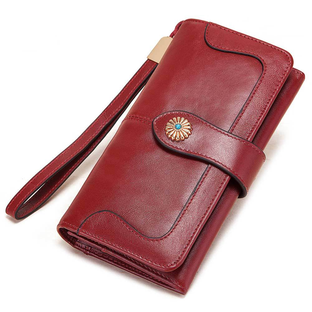 European And American Three Color Mobile Phone Bag Leather Wallet Pocket