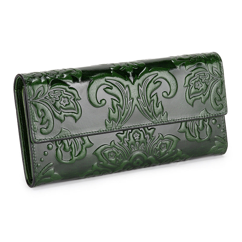European And American Three Color Mobile Phone Bag Leather Wallet Pocket