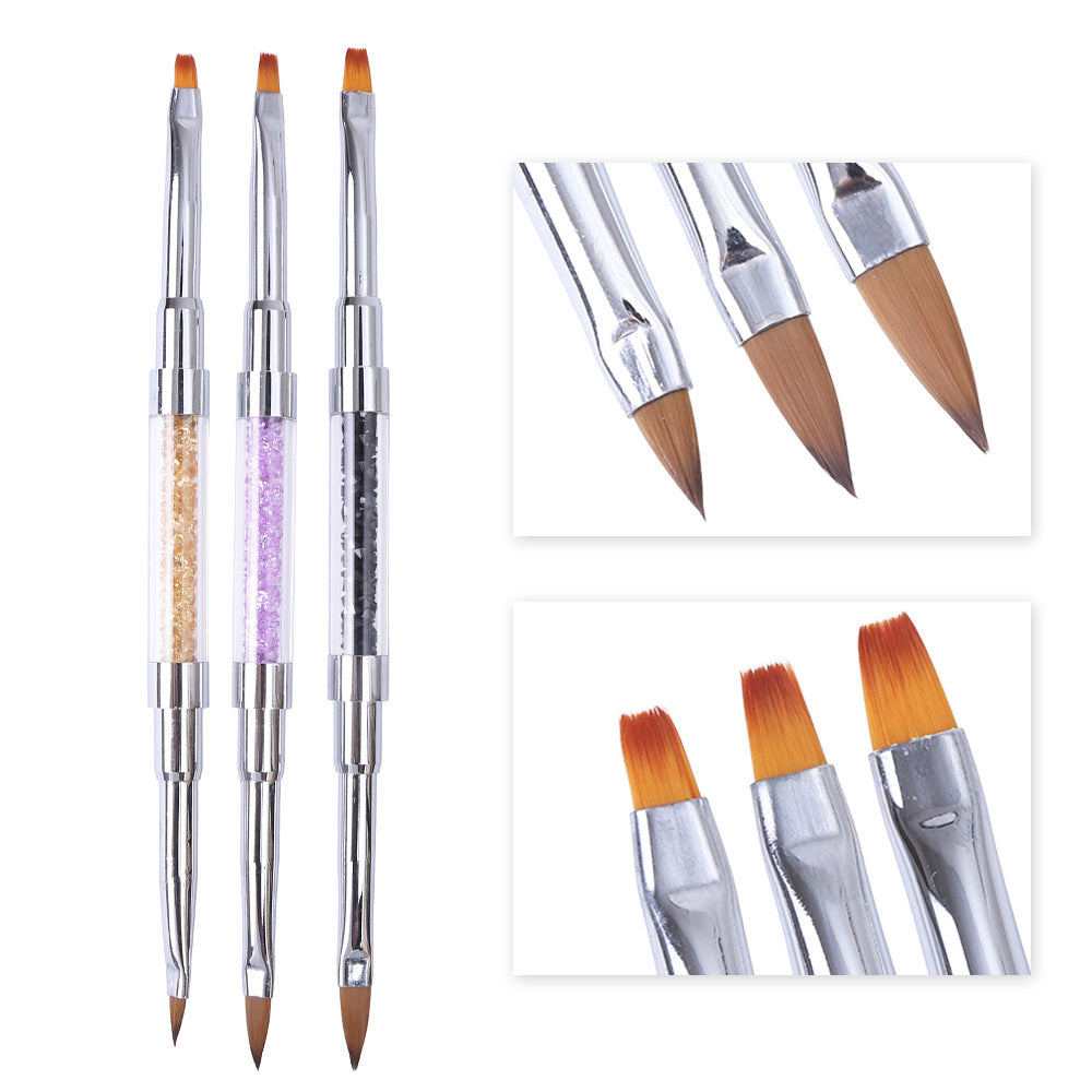 Negleværktøj Alex Color Stick Tegning Blomsterpen Dobbelt Pen Diamant Indlagt Neglemønster