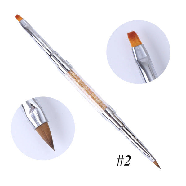 Negleværktøj Alex Color Stick Tegning Blomsterpen Dobbelt Pen Diamant Indlagt Neglemønster