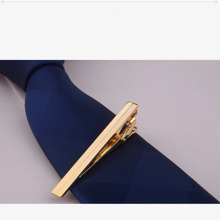 Metal Gold Tie Clip Business Dress Bridegroom Wedding Collar Clip