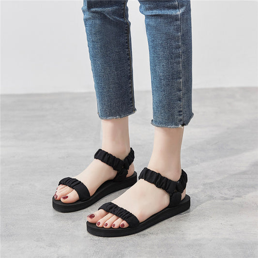 Fairy Style Net Red Super Fire Soft Sole Sports Sandals Women
