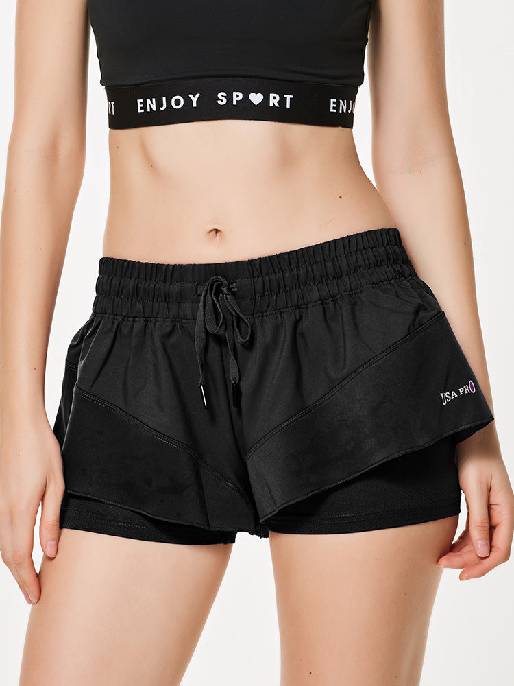Women's Plus Size Anti-Failure Running Culottes Yoga Pants