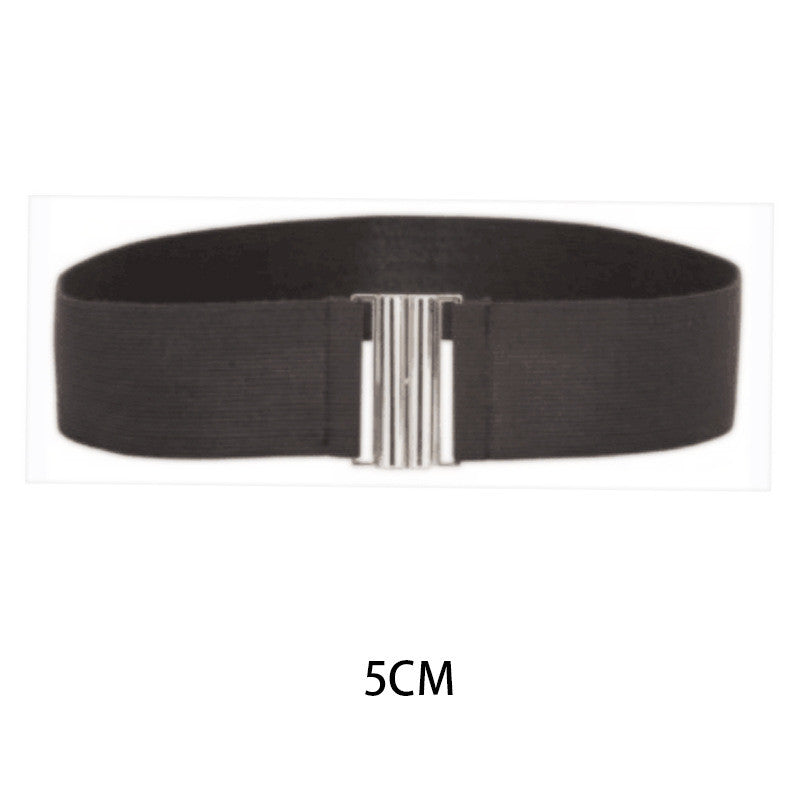 Women's Elastic Waistband Fashion Elastic Wide Belt