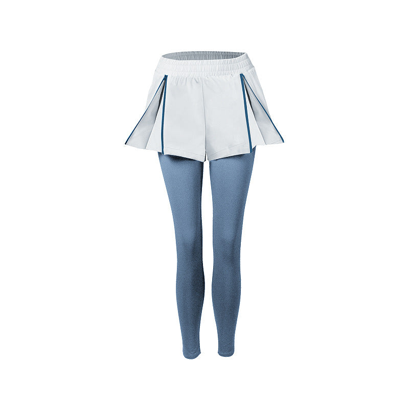 Two-Piece Fitness Pants Women'S Hips Tight Feet Running Yoga Pants