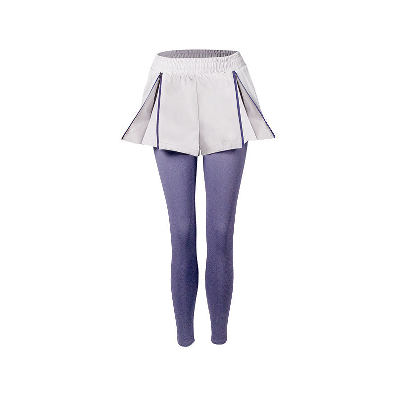 Two-Piece Fitness Pants Women'S Hips Tight Feet Running Yoga Pants