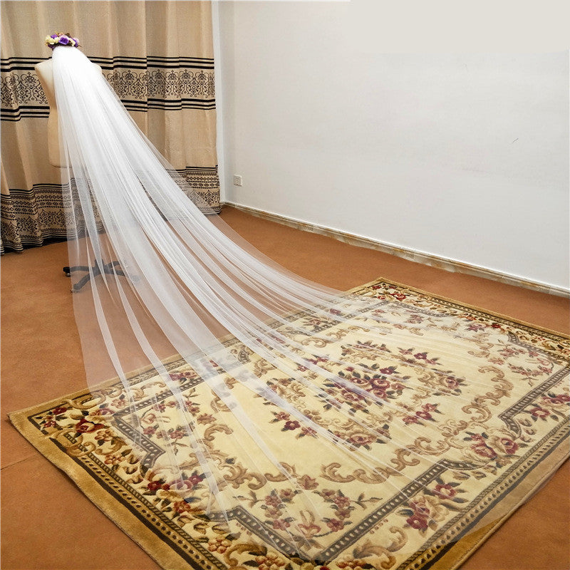 Bridal Spring And Summer Wedding Net Yarn Veil