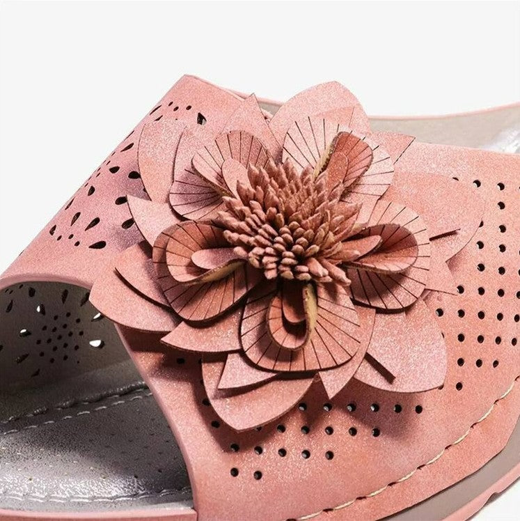 Casual Flowers Wear Large Size Slippers