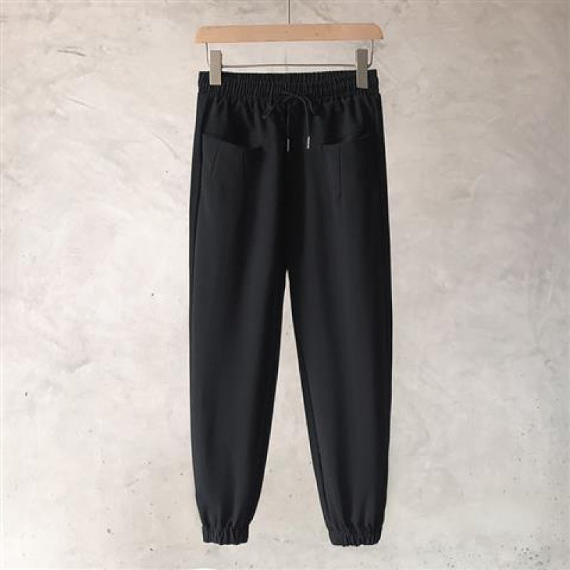 match Casual Pants Drawstring