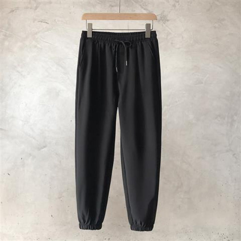 match Casual Pants Drawstring