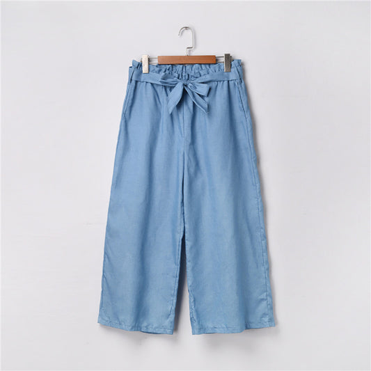 Solid Color Casual Jeans Plus Size Loose Wide-leg Pants