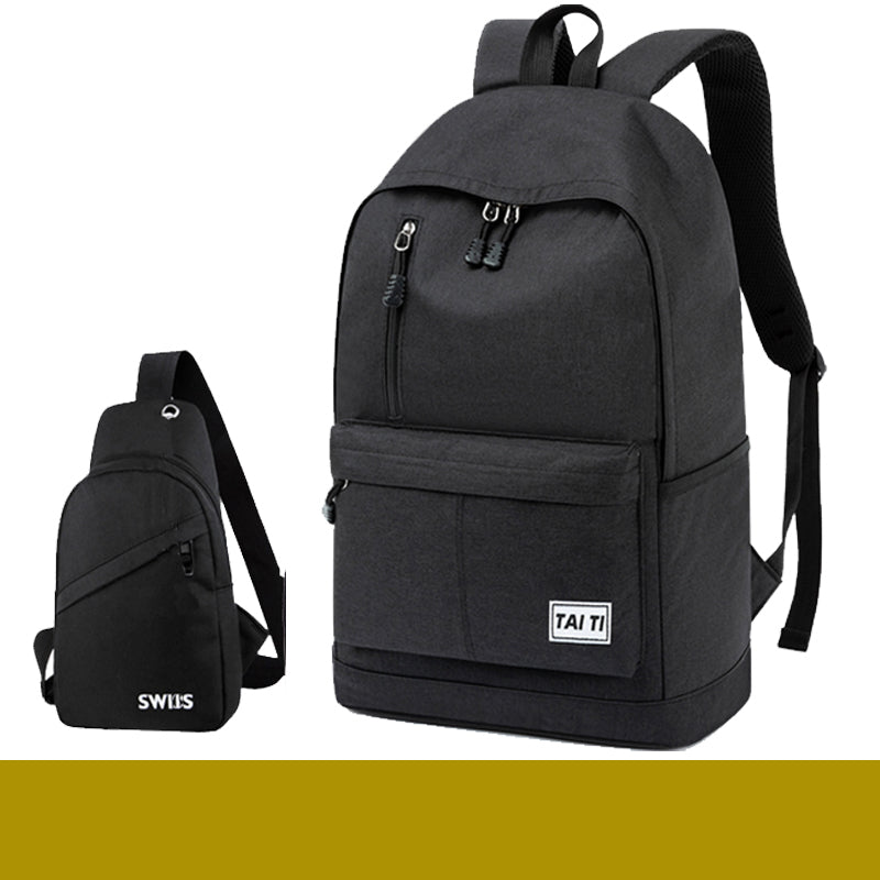 Backpack Men's Backpack Large Capacity Large Junior High School Student School Bag Simple